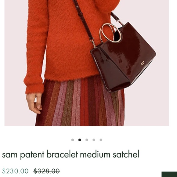 Kate ♠️ Spade Sam Patent Bracelet Medium Satchel! - Picture 4 of 14